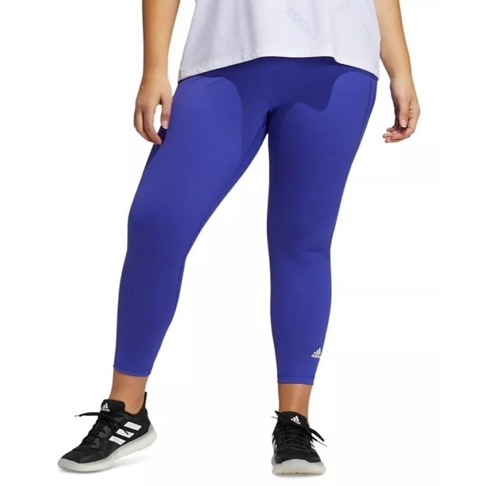 NWT ADIDAS Believe This 2.0 Prime Blue 7/8 Leggings - Blue/reddish - Size: 2X